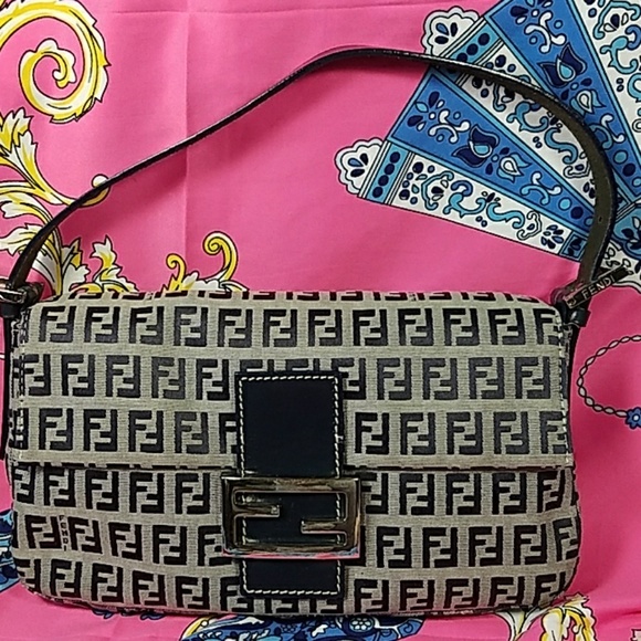 Fendi Handbags - Authentic Fendi FF Monogram Shoulder Bag